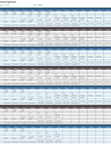 Free Retail Store Schedule Template PPT