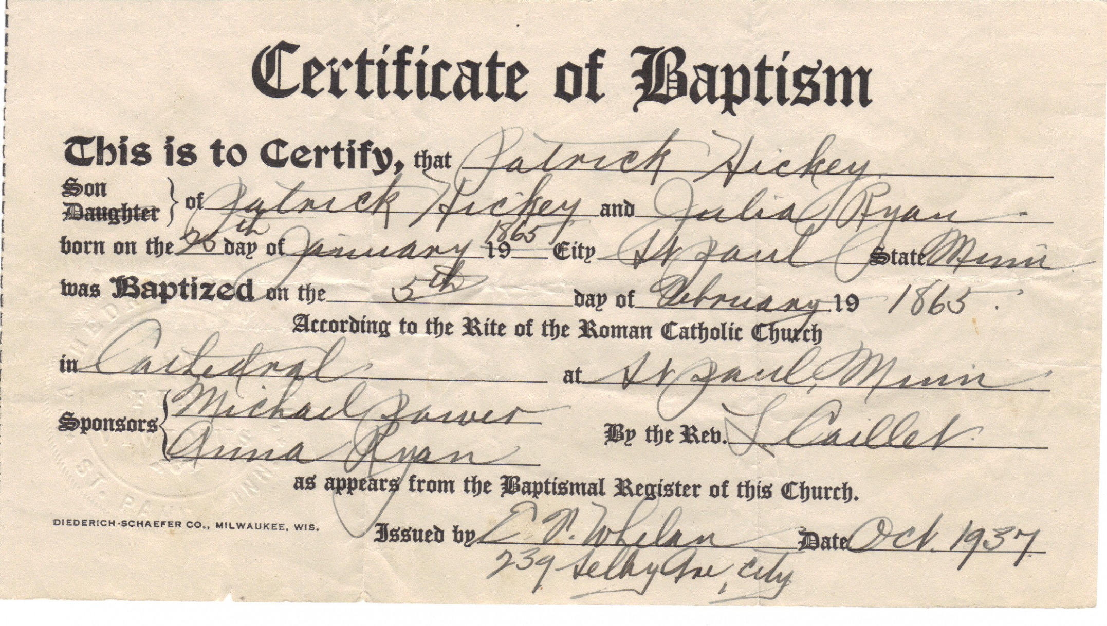 Printable Roman Catholic Baptism Certificate Template Excel