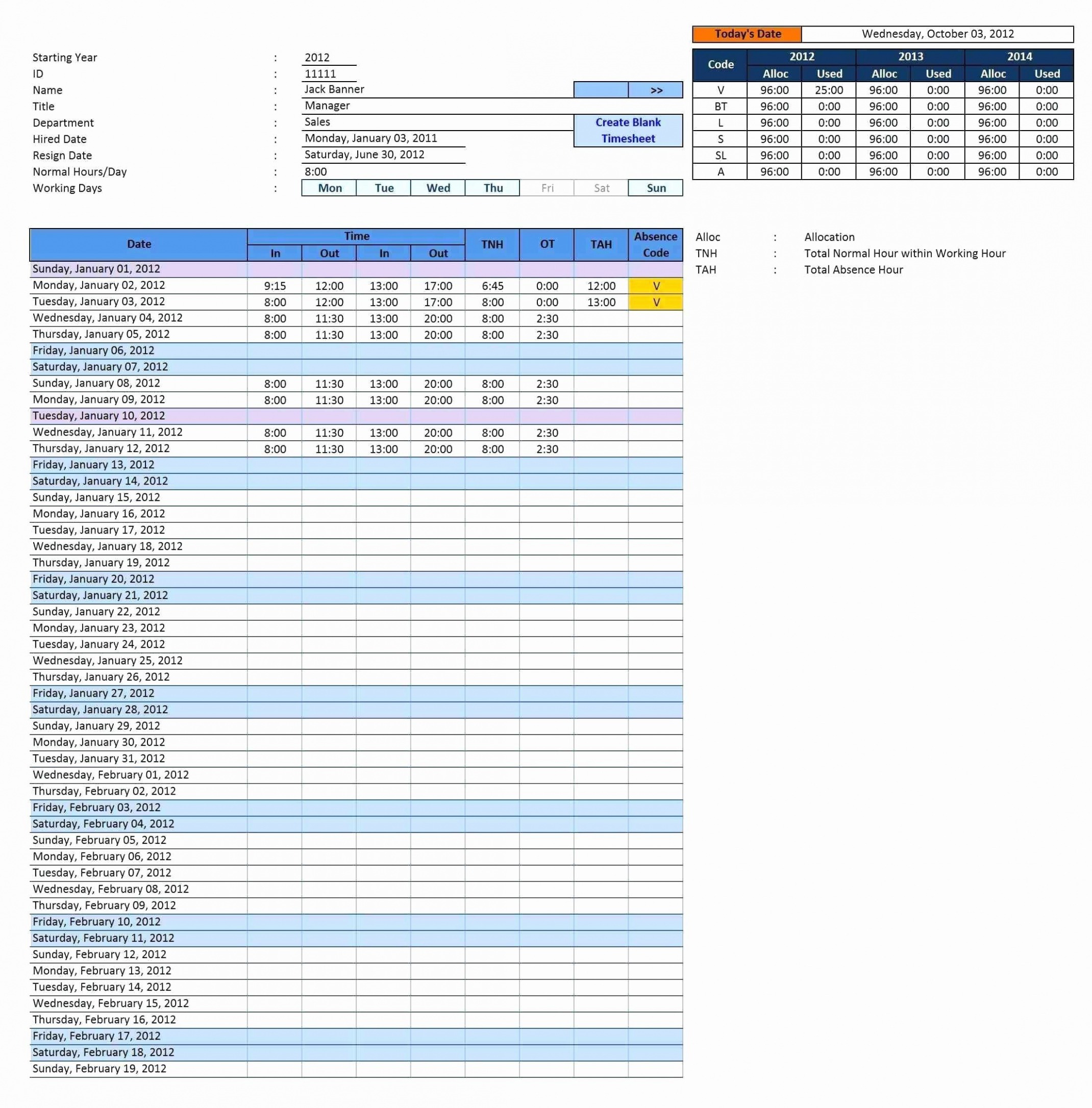 Free Rotating Overtime Schedule Template CSV