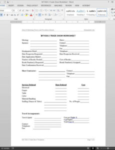 Editable Trade Show Order Form Template PDF