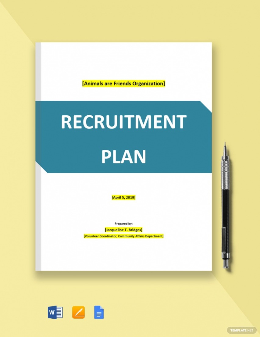  Volunteer Recruitment Plan Template PPT
