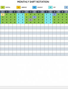 Free Weekly Rotation Schedule Template Doc