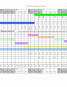 Army Training Schedule Template CSV
