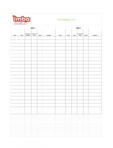 Baby Feeding Schedule Chart Template Doc