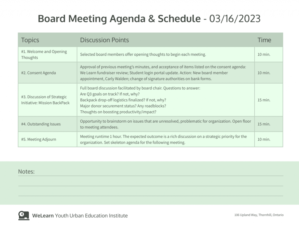Free Board Meeting Schedule Template Word Free Board Meeting Schedule Template Word