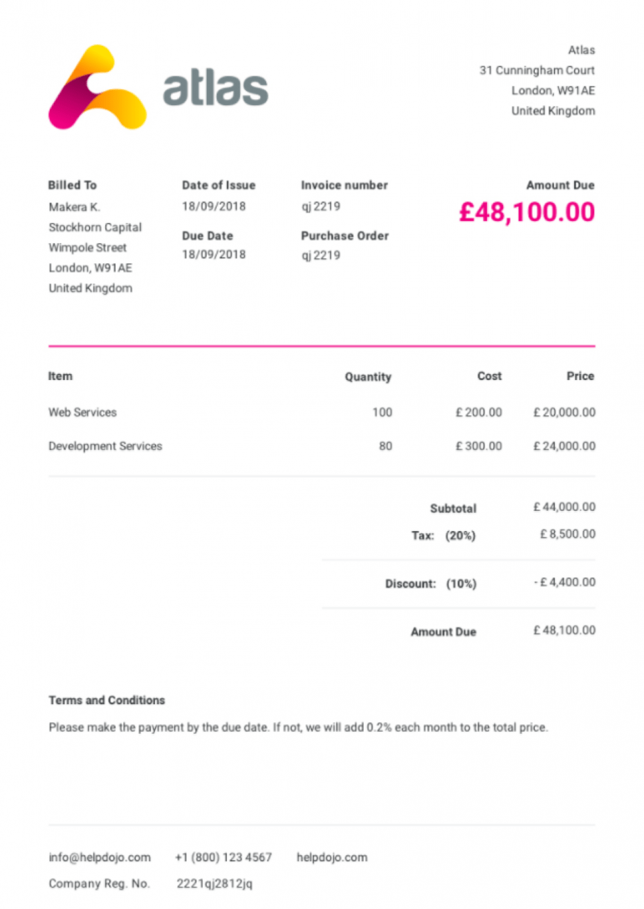 Editable Cashboard Invoice Template PPT