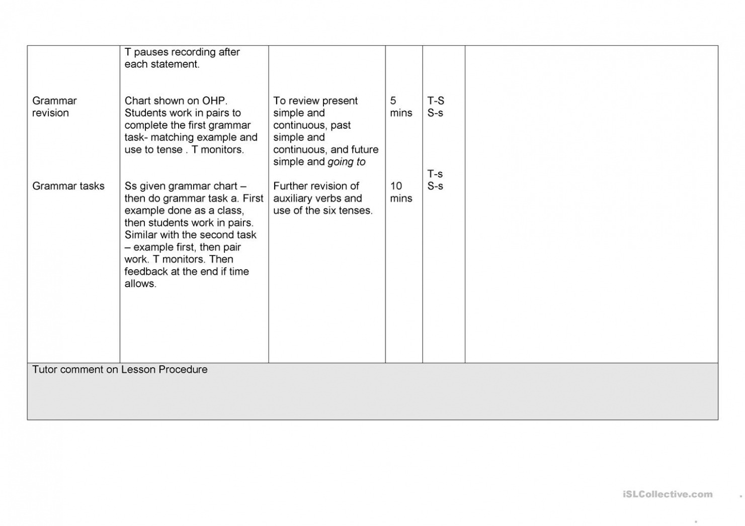  Celta Lesson Plan Template PPT