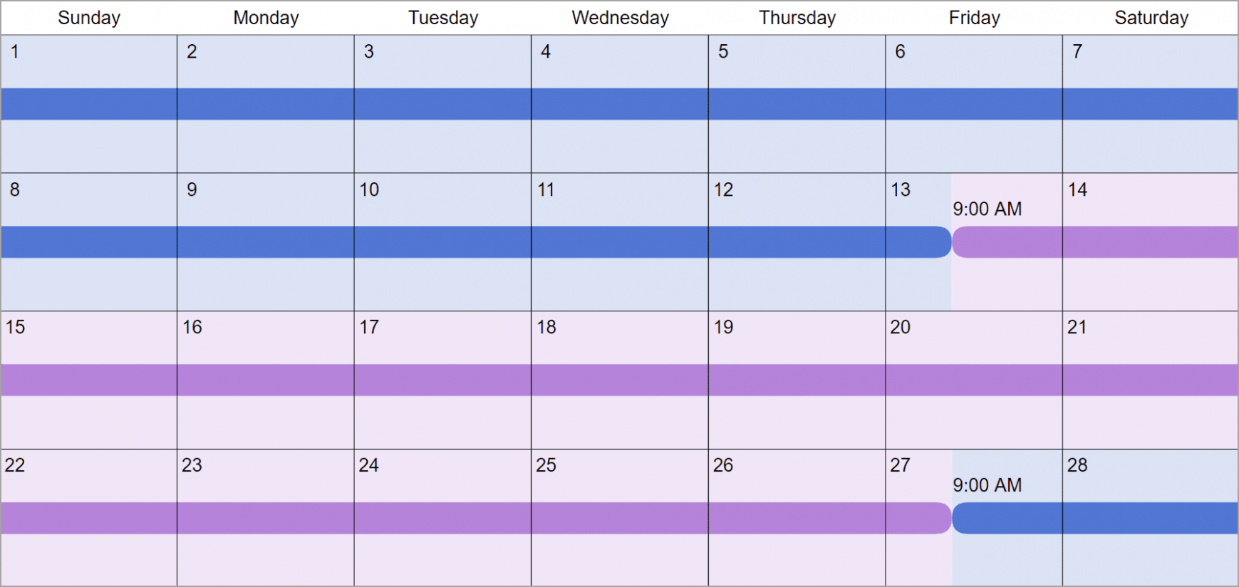 Editable Child Custody Visitation Schedule Template Word