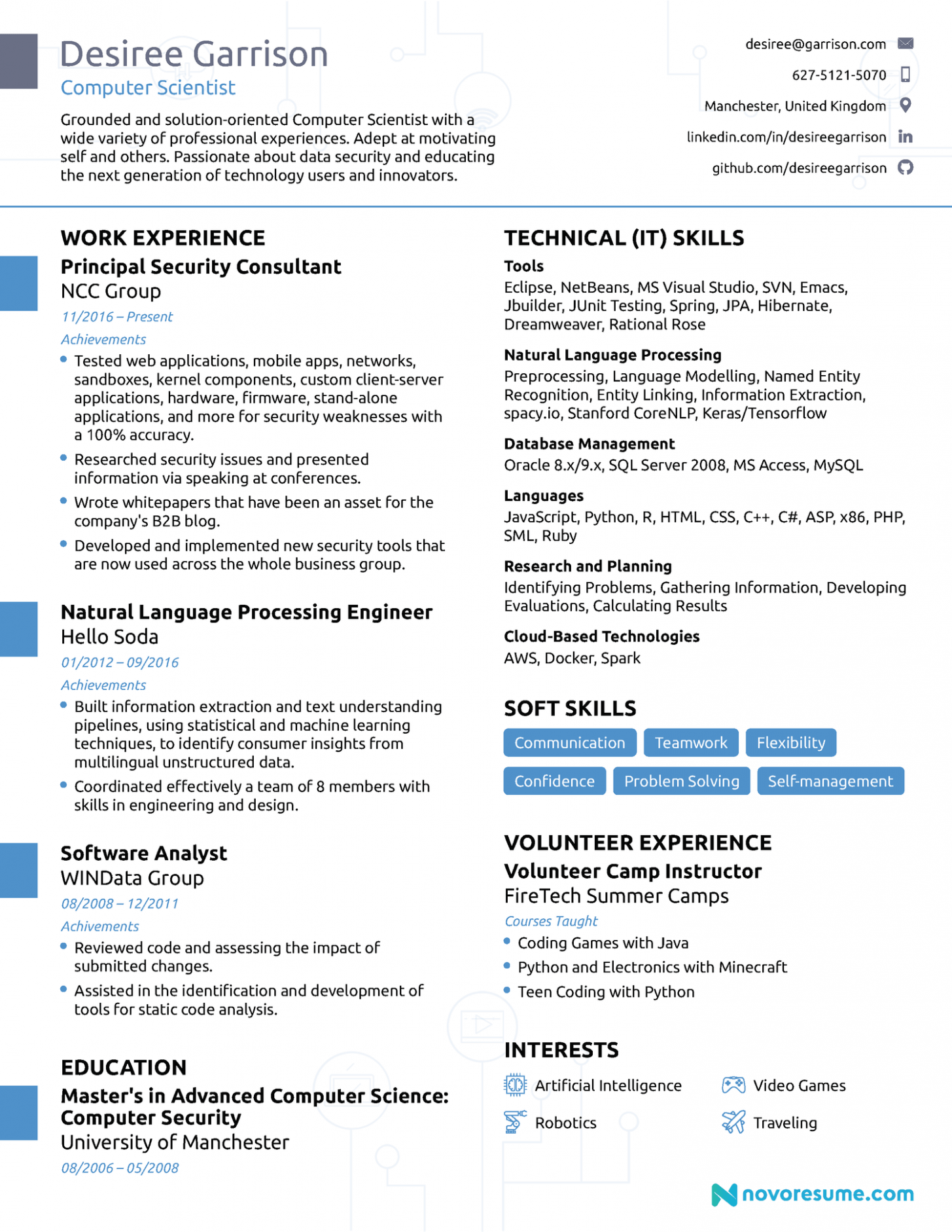 Sample Chronological Order Resume Template Excel