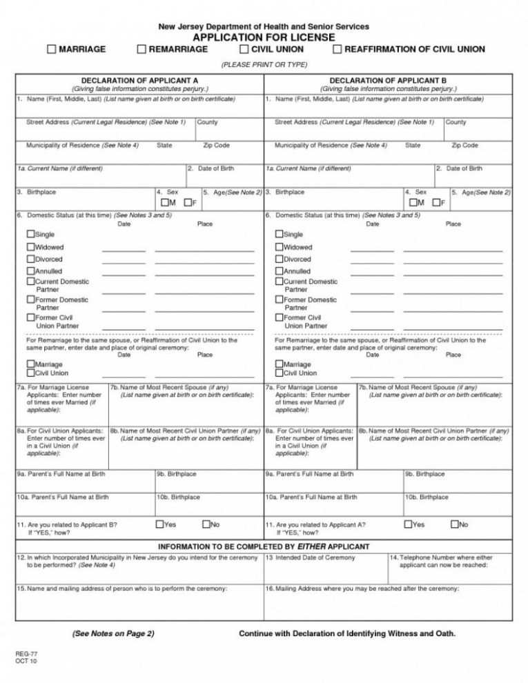 Editable Civil Union Certificate Template Word