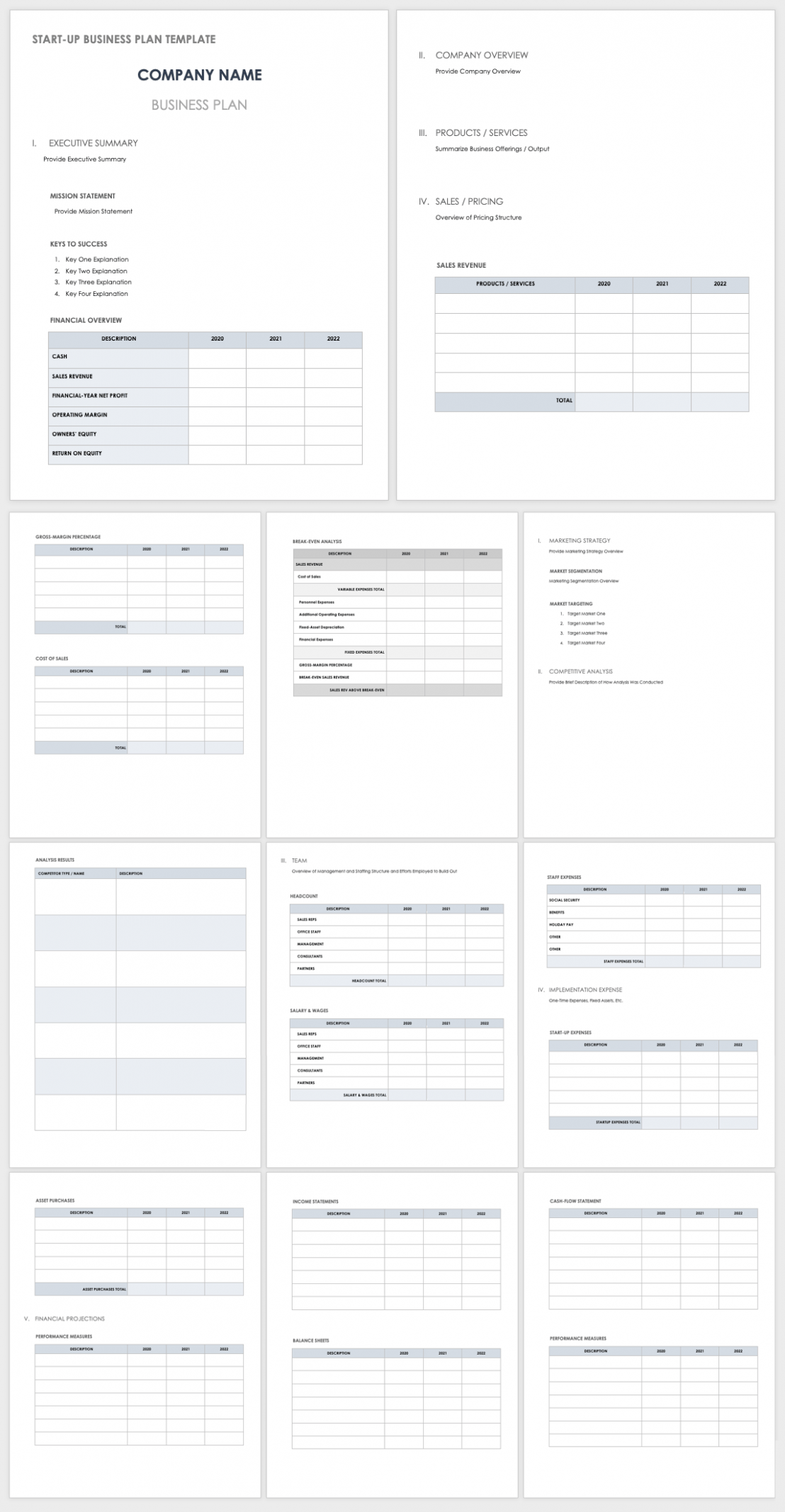  Home Builder Business Plan Template Doc