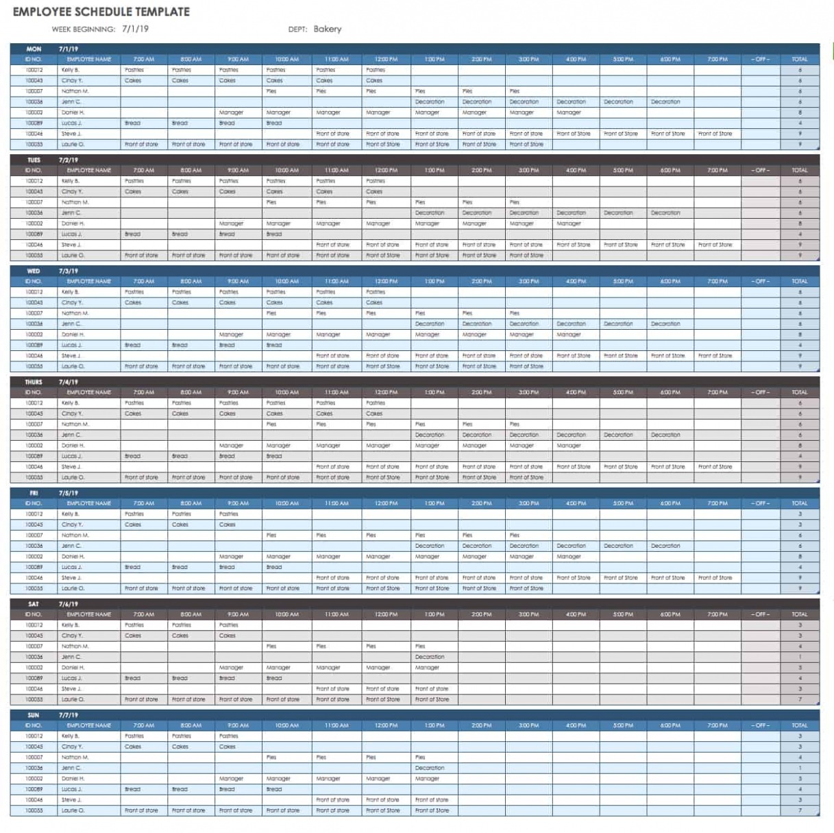 Printable Labor Schedule Template Word Printable Labor Schedule Template Word