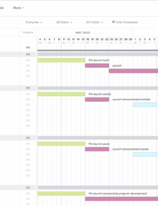 Editable Marketing Plan Schedule Template PDF