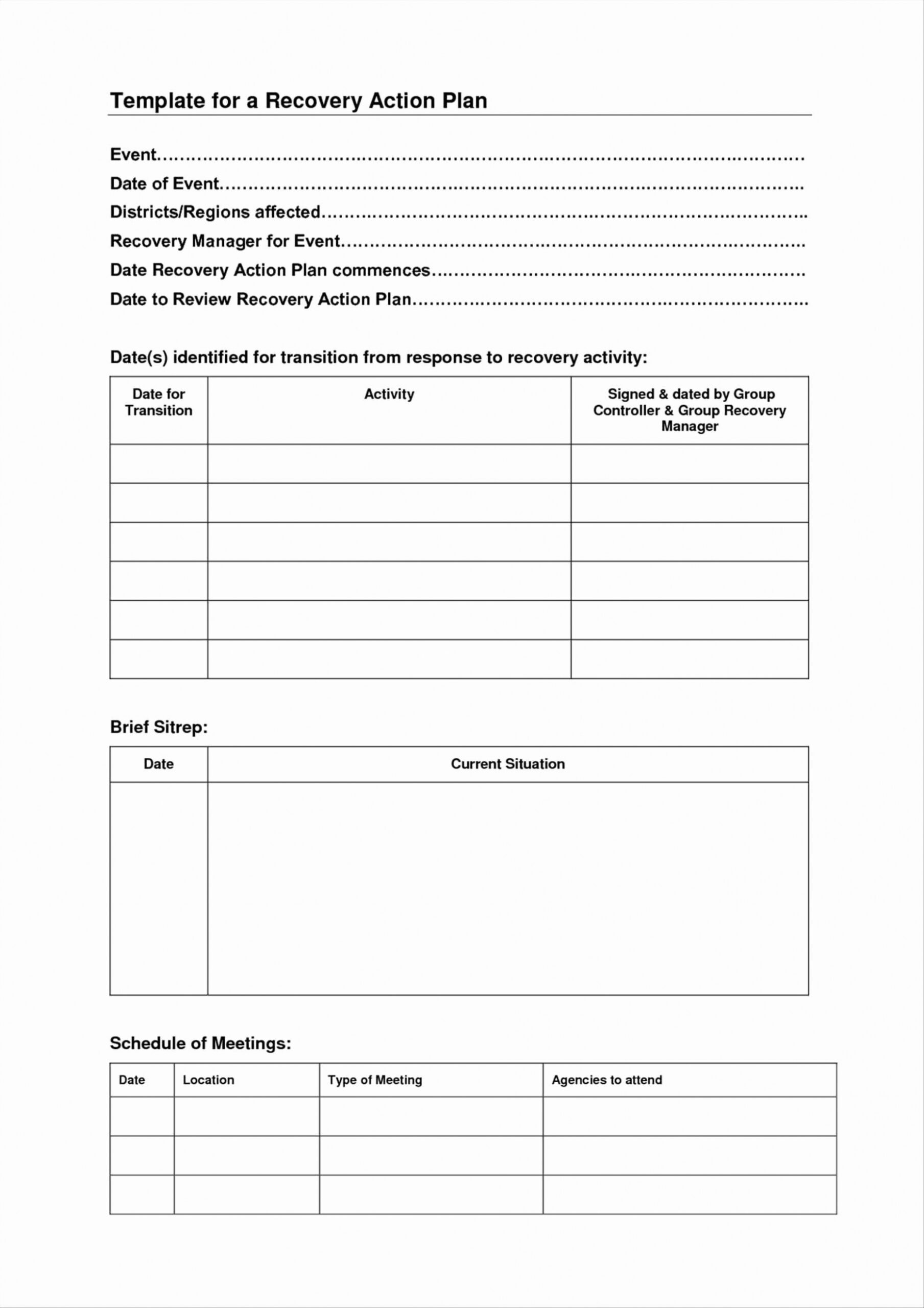 Editable Mental Health Aftercare Plan Template Word