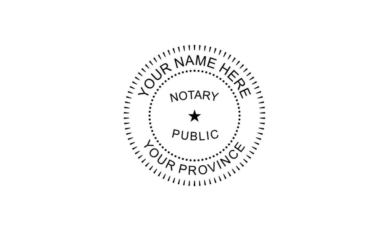 Editable Notary Seal Template 