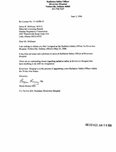 Free Officer Resignation Letter Template CSV