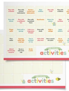 Printable One Year Old Lesson Plan Template PPT