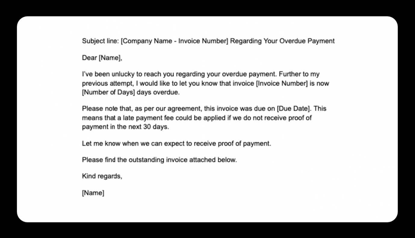Editable Overdue Invoice Reminder Email Template Editable Overdue Invoice Reminder Email Template