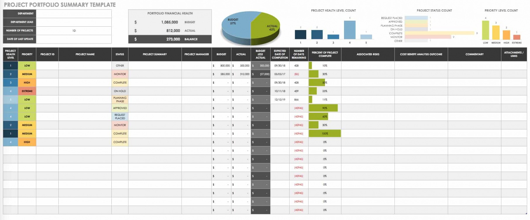  Portfolio Management Plan Template Sample