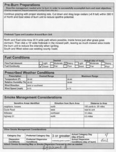 Prescribed Burn Plan Template PDF