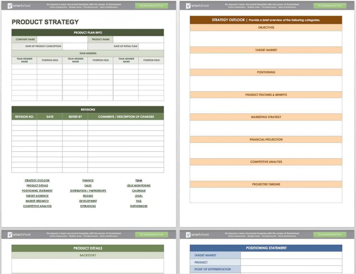 Printable Product Management Plan Template Docs