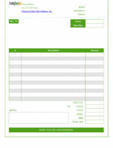 Sample Recruitment Invoice Template PDF