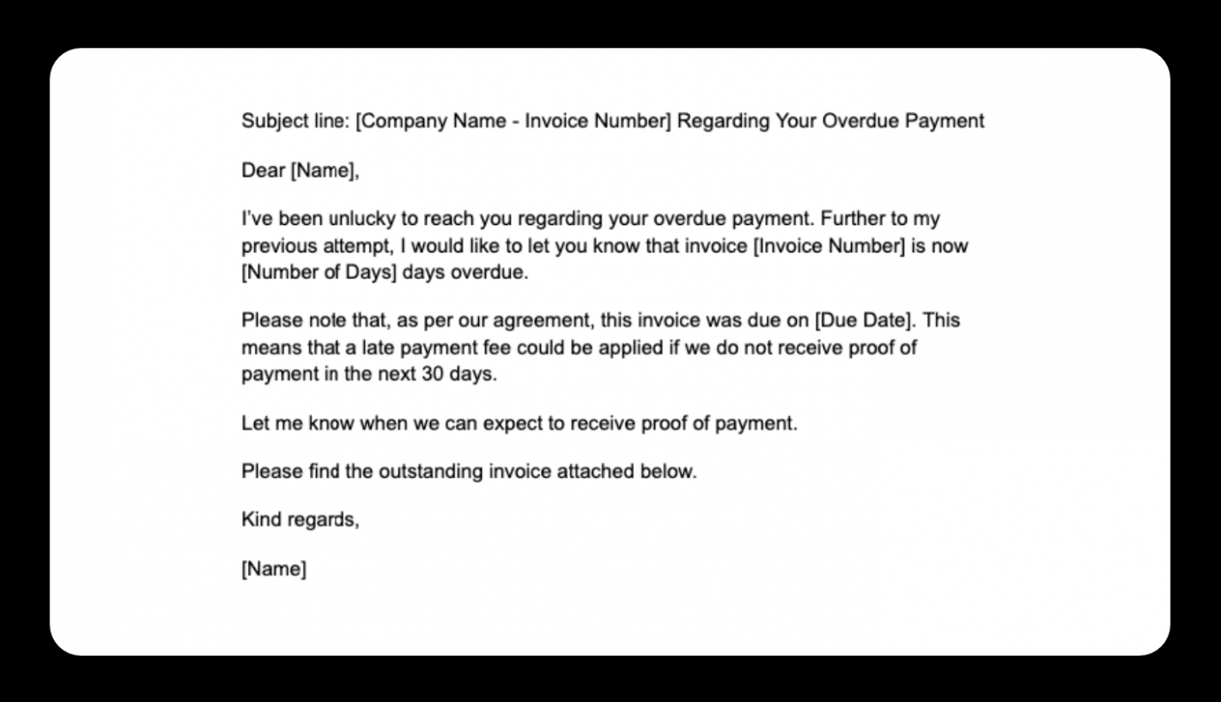 Sample Reminder For Unpaid Invoice Template PPT