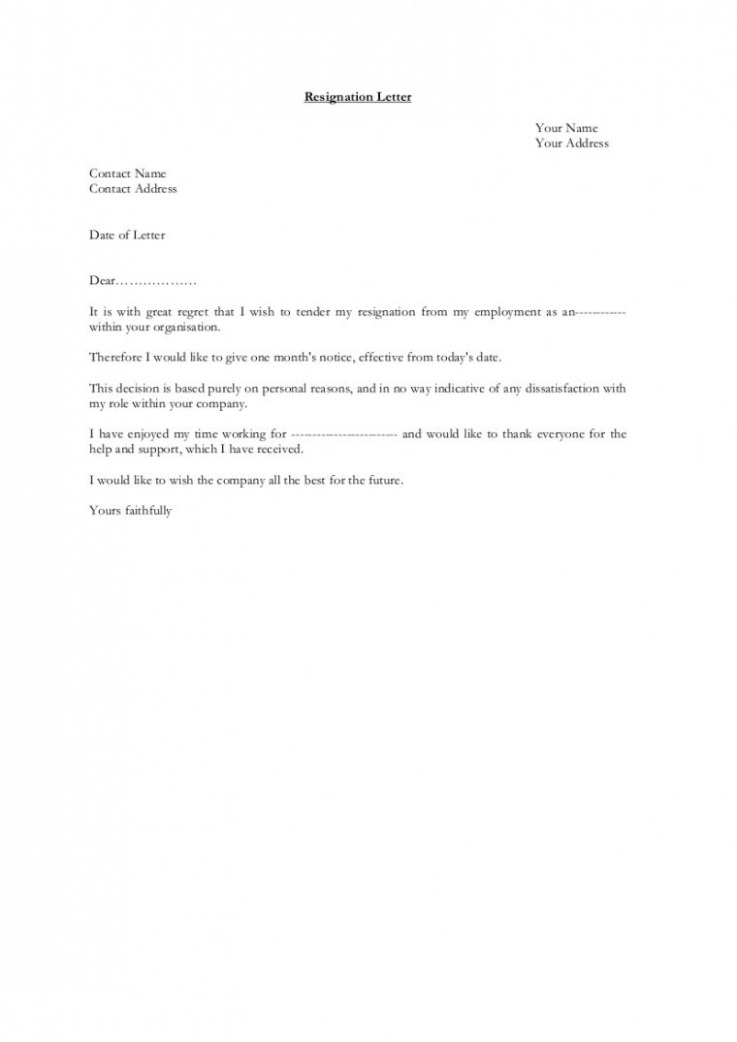 Free Resignation Letter From Volunteer Position Doc Free Resignation Letter From Volunteer Position Doc