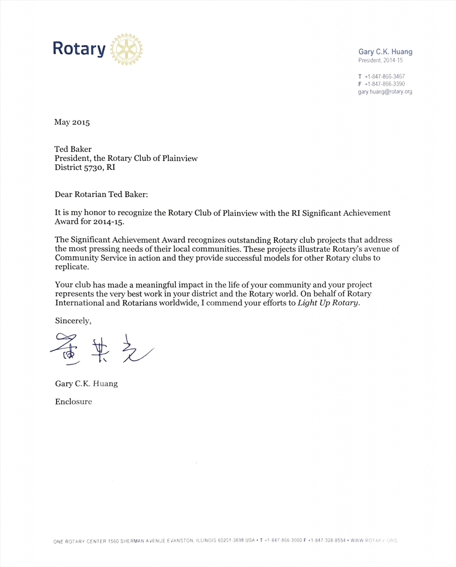 Editable Rotary Club Resignation Letter Word
