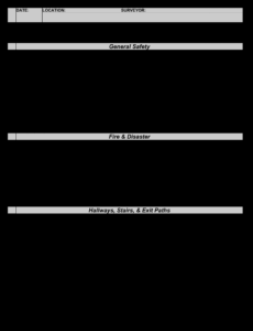 Free Safety Audit Schedule Template Word