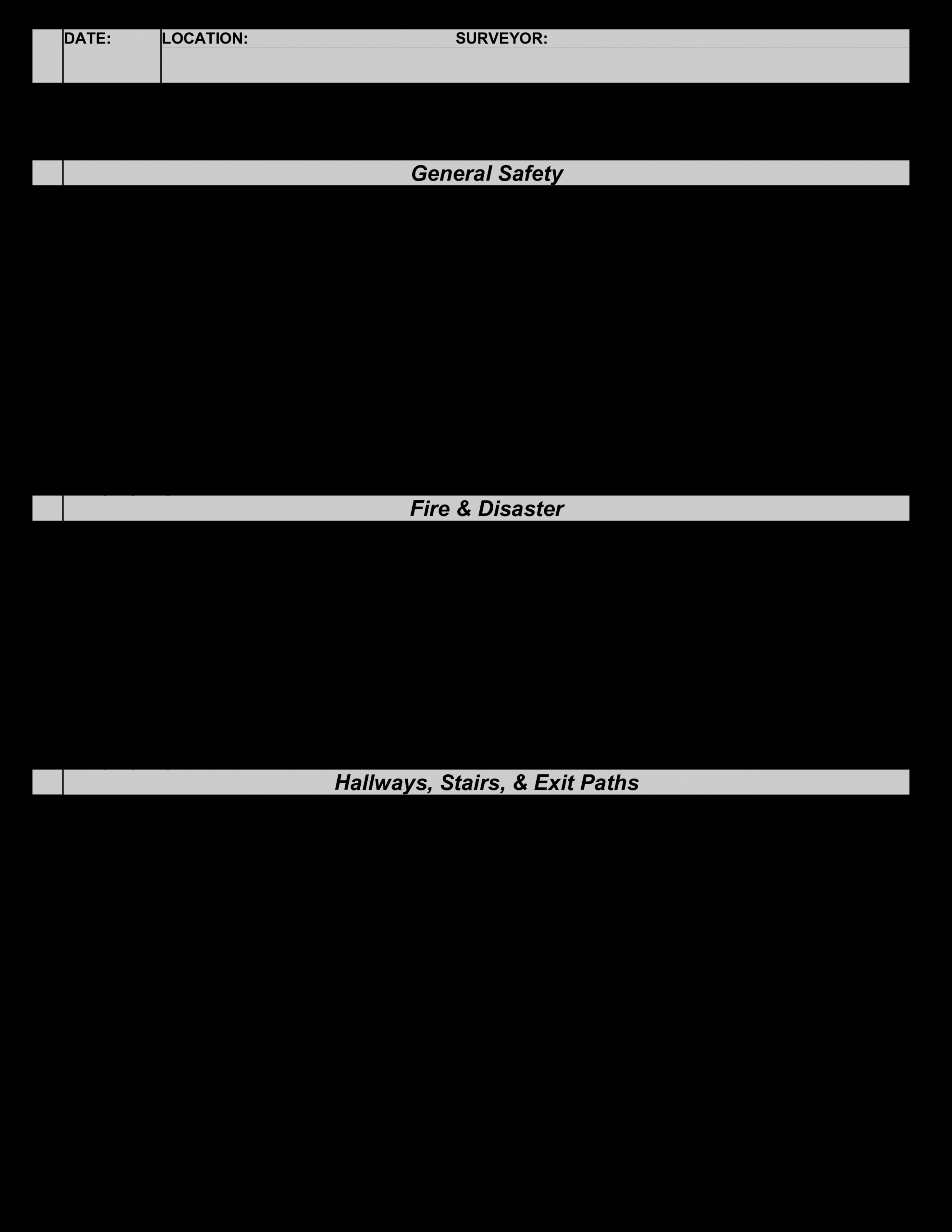 Editable Safety Audit Schedule Template Sample