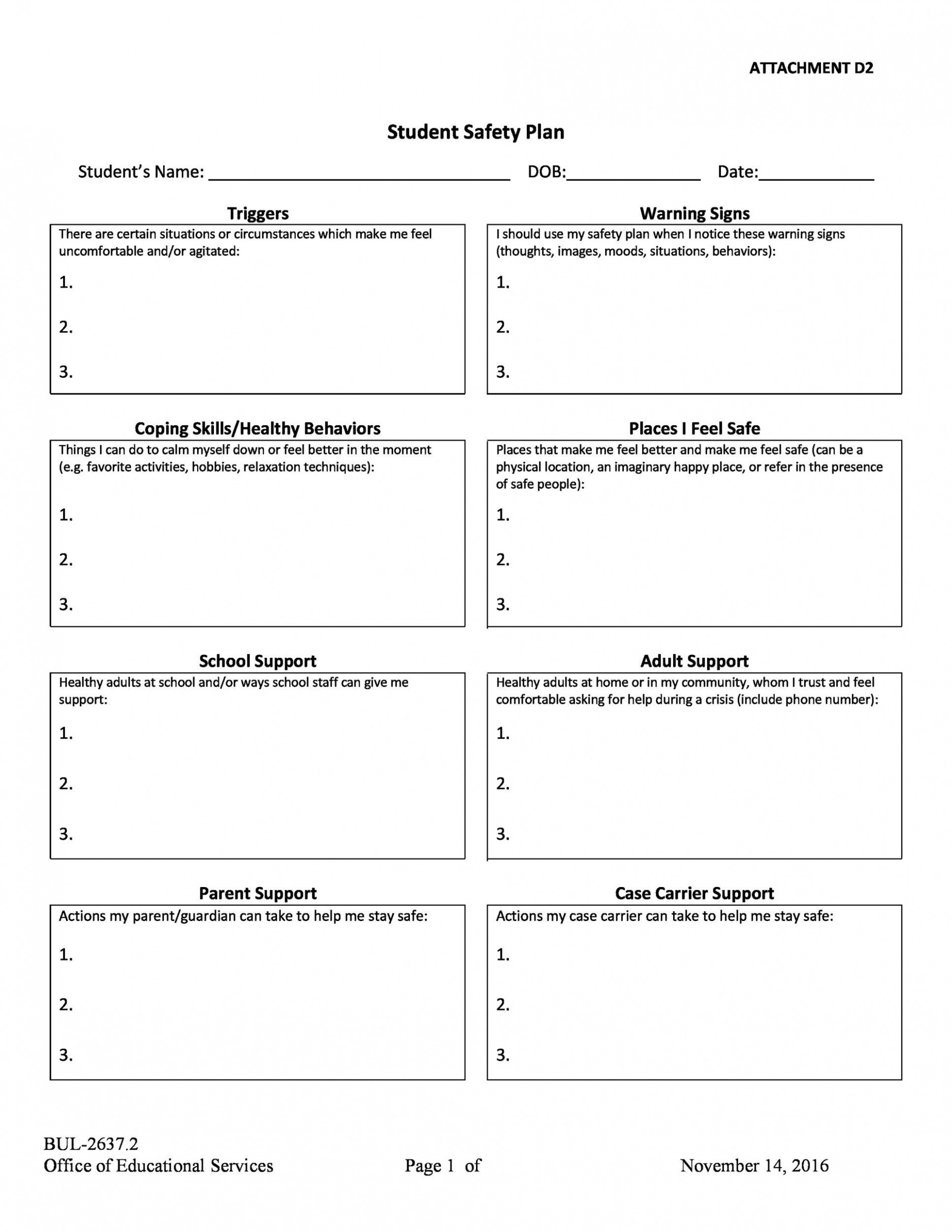  Safety Plan Template For Parents PDF
