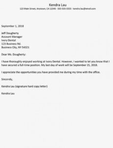 Editable Sales Assistant Resignation Letter Doc