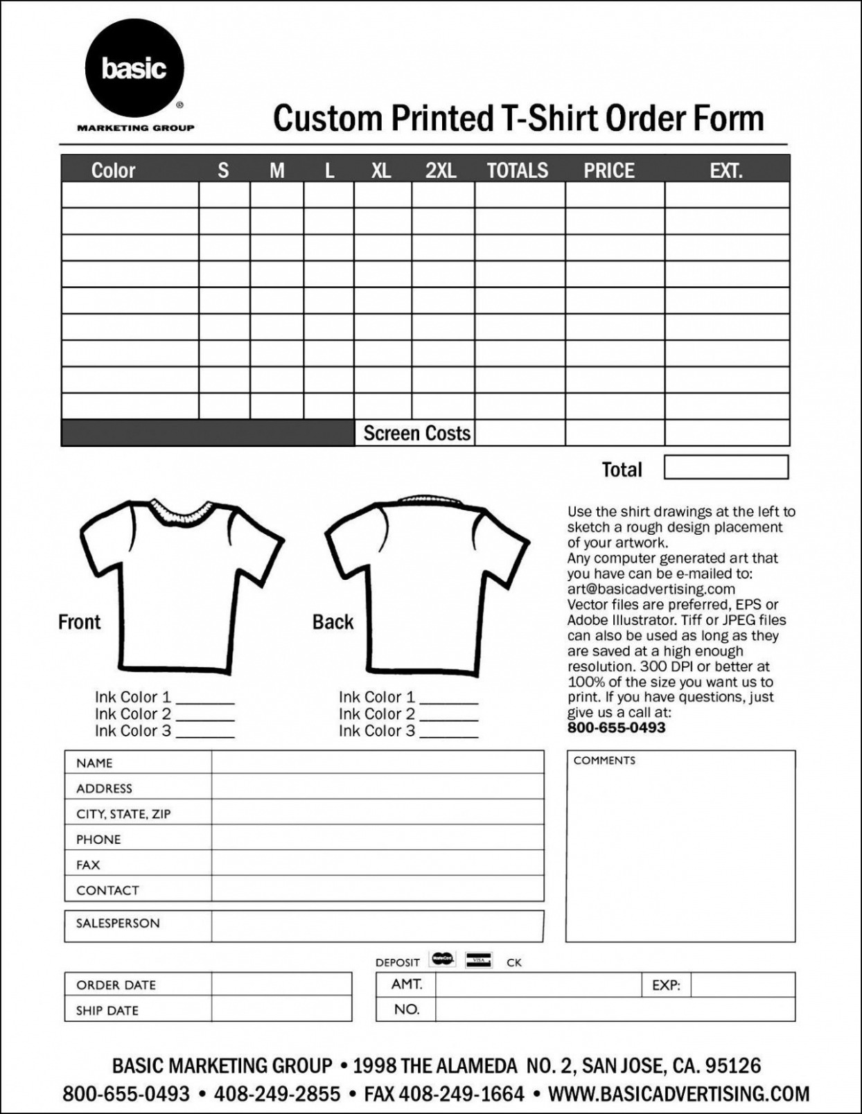 Editable Screen Printing Invoice Template PPT