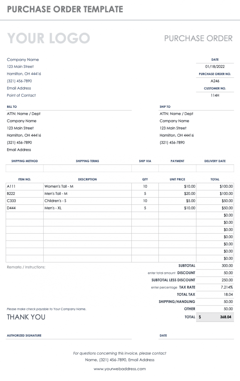 Sample Software Order Form Template Doc