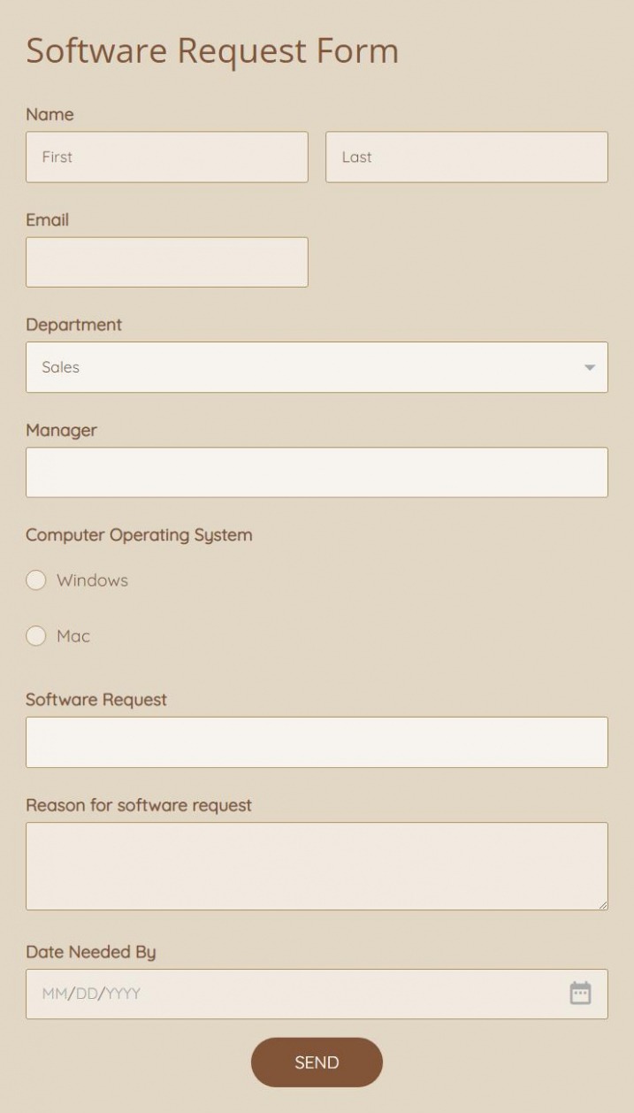 Editable Software Order Form Template Doc Editable Software Order Form Template Doc