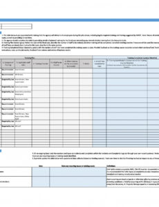 Free Software Training Plan Template Doc