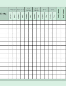 Editable Toileting Schedule Template Docs