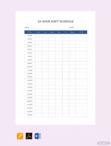 Free 24 Hour Staff Schedule Template Docs