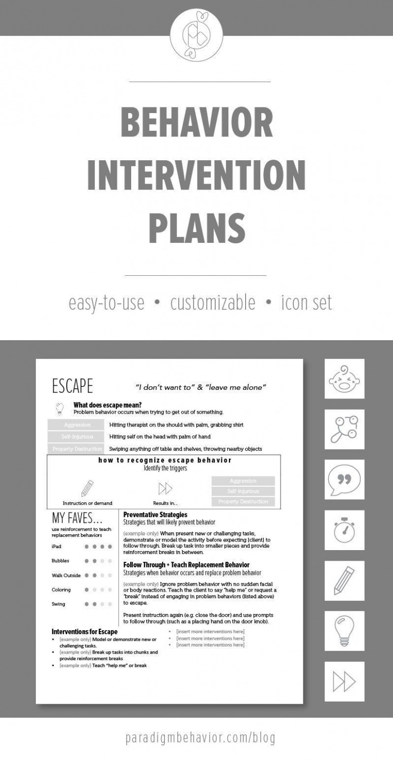  Aba Behavior Plan Template Word