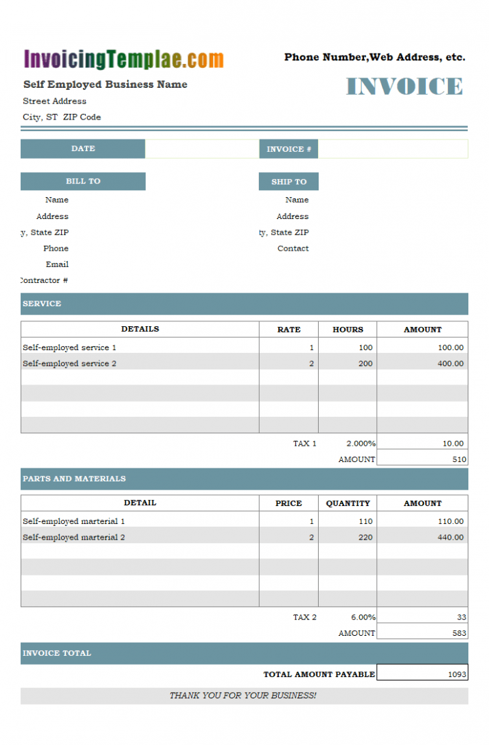 Editable Cashboard Invoice Template Editable Cashboard Invoice Template