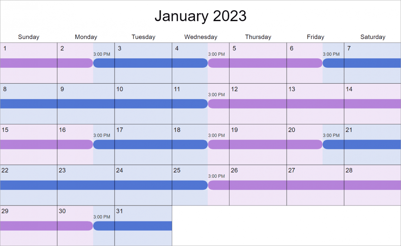  Child Custody Visitation Schedule Template PPT