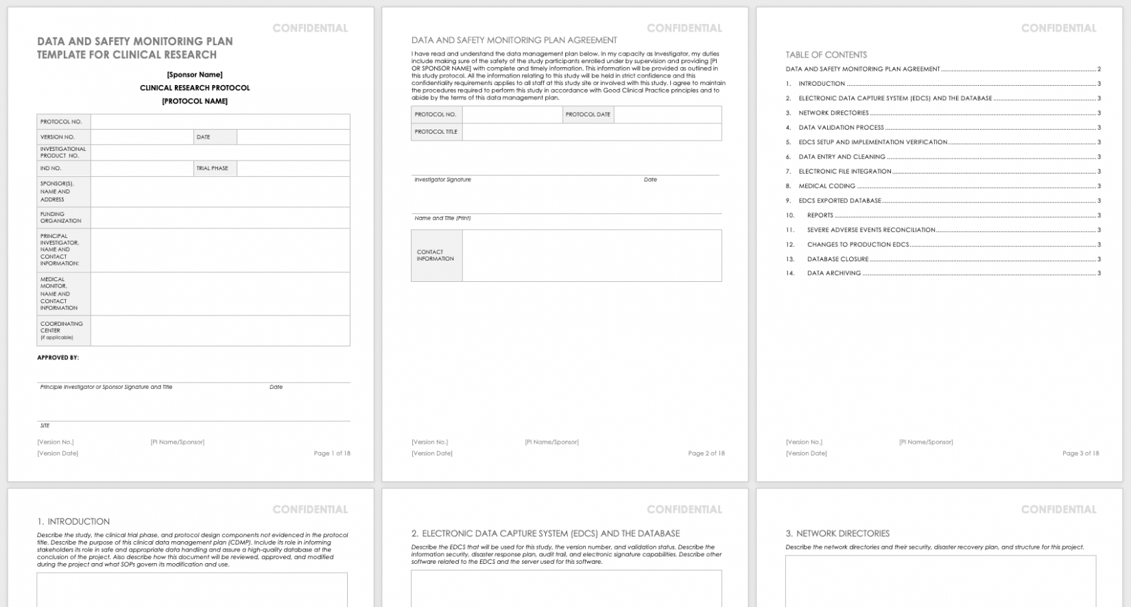  Clinical Trial Project Management Plan Template Excel