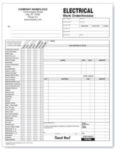 Sample Daily Work Order Template CSV