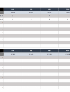 Editable Employee Work Schedule Calendar Template Word