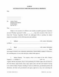 Free Land Purchase Offer Letter Template CSV