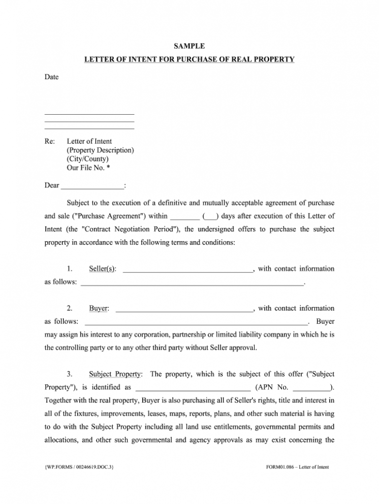 Free Land Purchase Offer Letter Template Docs