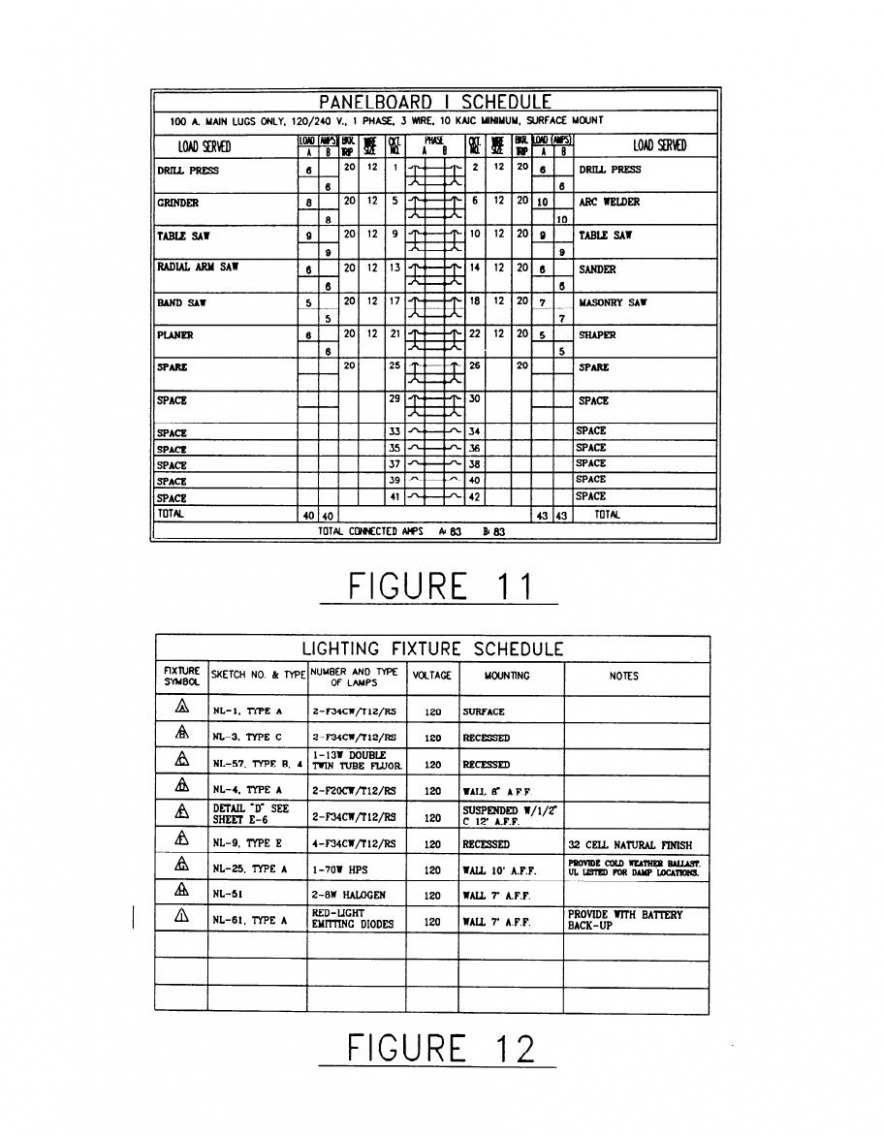 Printable Lighting Fixture Schedule Template PDF