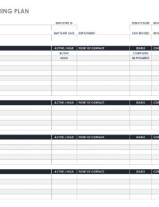 Printable New Hire Training Schedule Template Doc