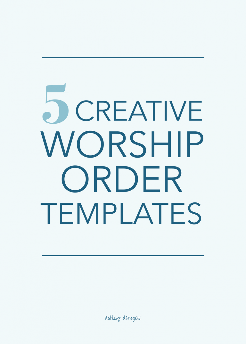 Sample Order Of Worship Service Template Excel